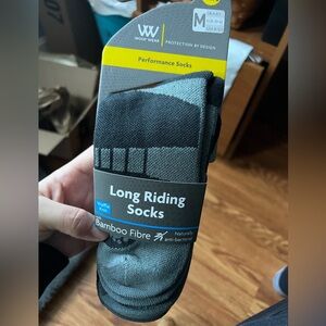 Woof wear long ladies riding socks bamboo -2 pack